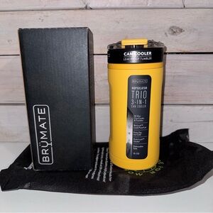 Brumate Hopsulator Trio Can Cooler Tumbler Turmeric NWT Limited Edition 12/16oz